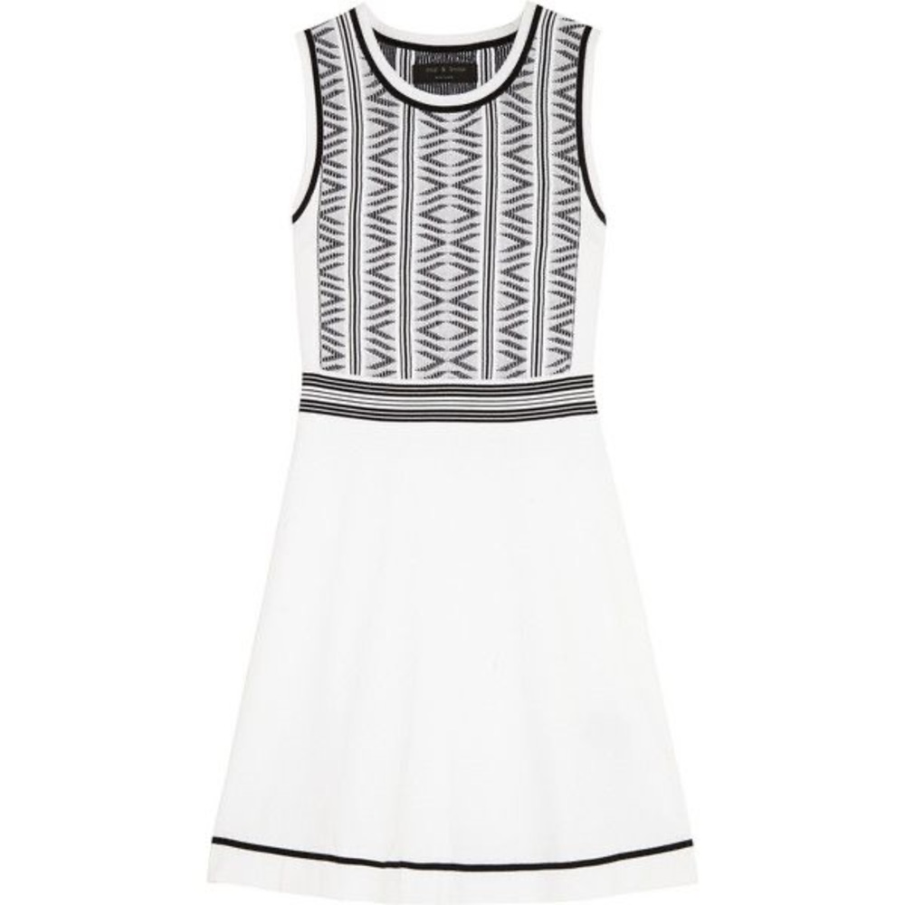 Rag & Bone black and white pattern dress
